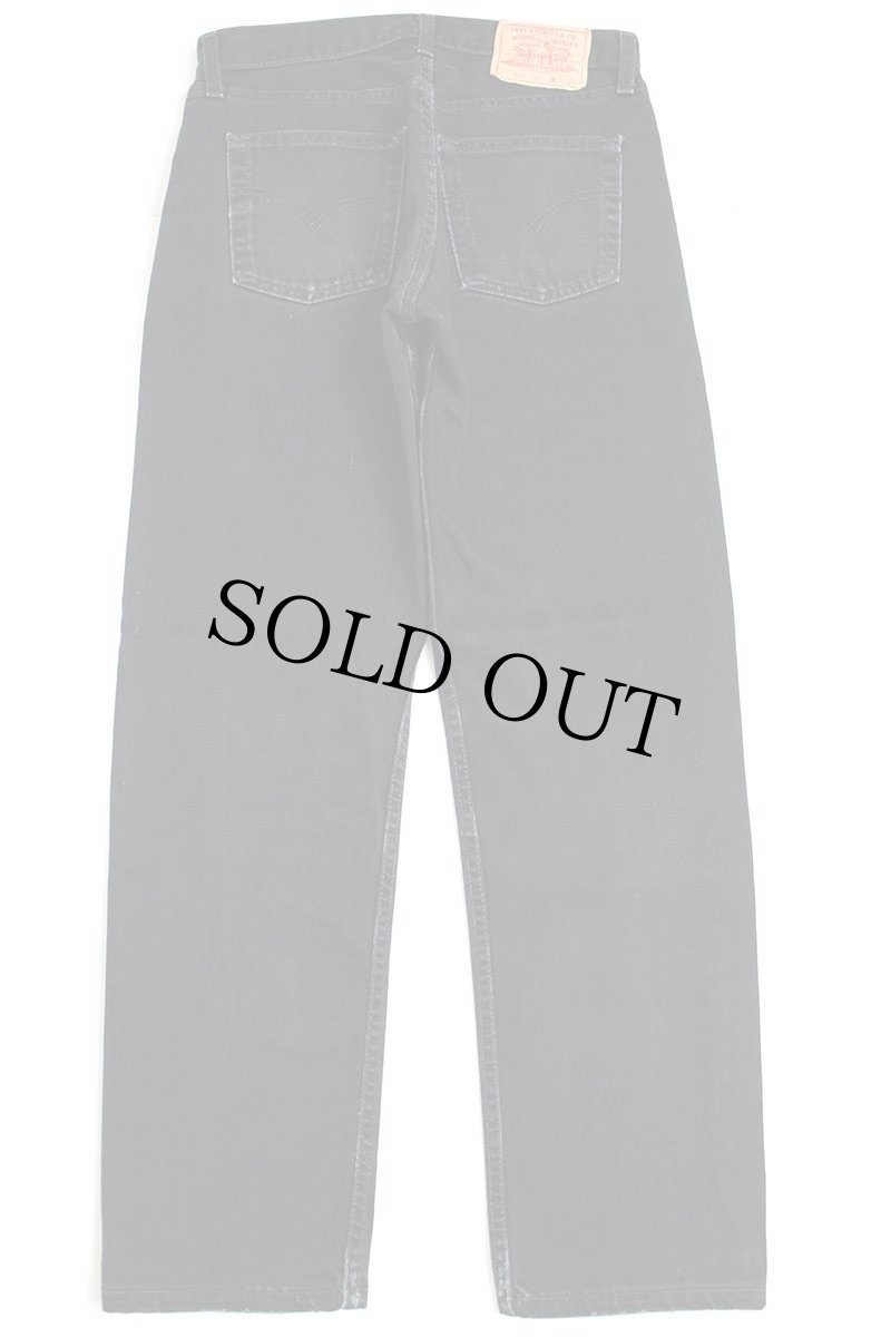 画像3: 00s 英国製 Levi'sリーバイス 521 ブラック デニムパンツ ペンキ飛び w30 L30★SDP2519 ユーロ (3)