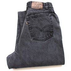 画像1: 80s Levi'sリーバイス テーパード ブラック デニムパンツ フェード w26★SDP2524 (1)