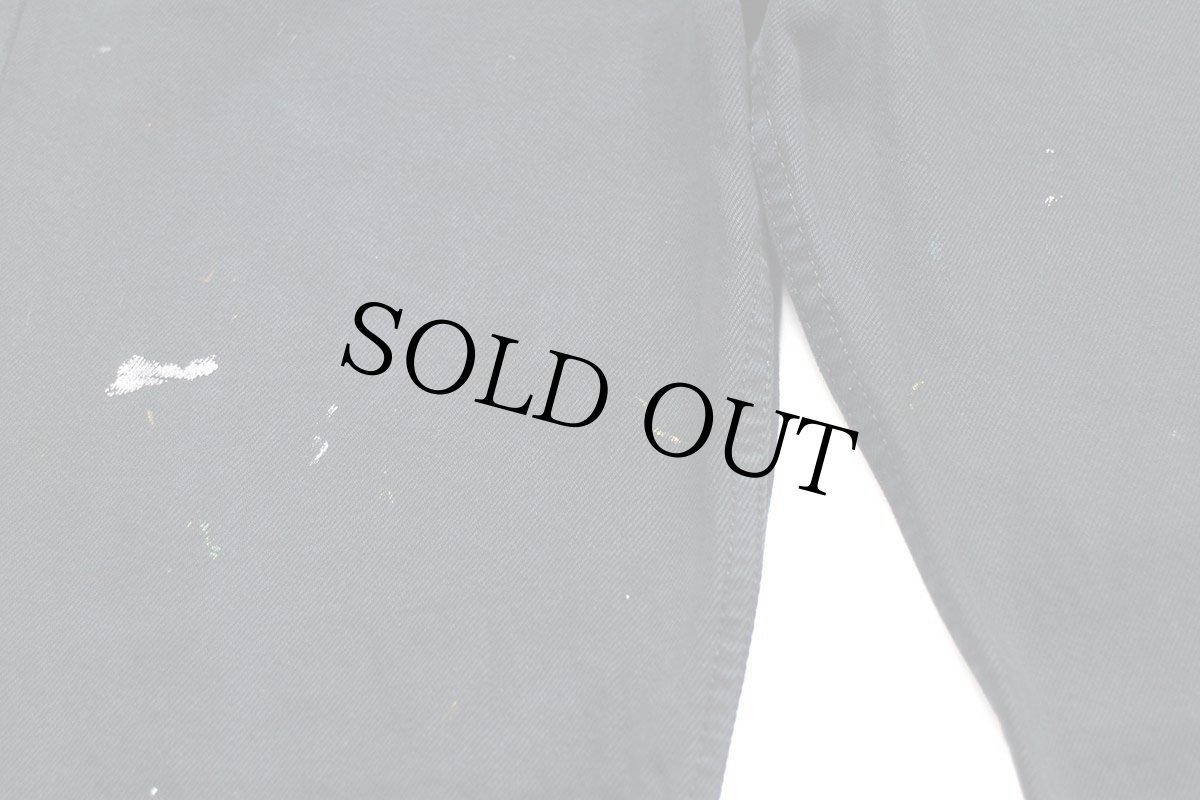 画像8: 90s 英国製 Levi'sリーバイス 501 ペンキ飛び 後染め ブラック デニムパンツ w34 L32★SDP2546 ユーロ (8)