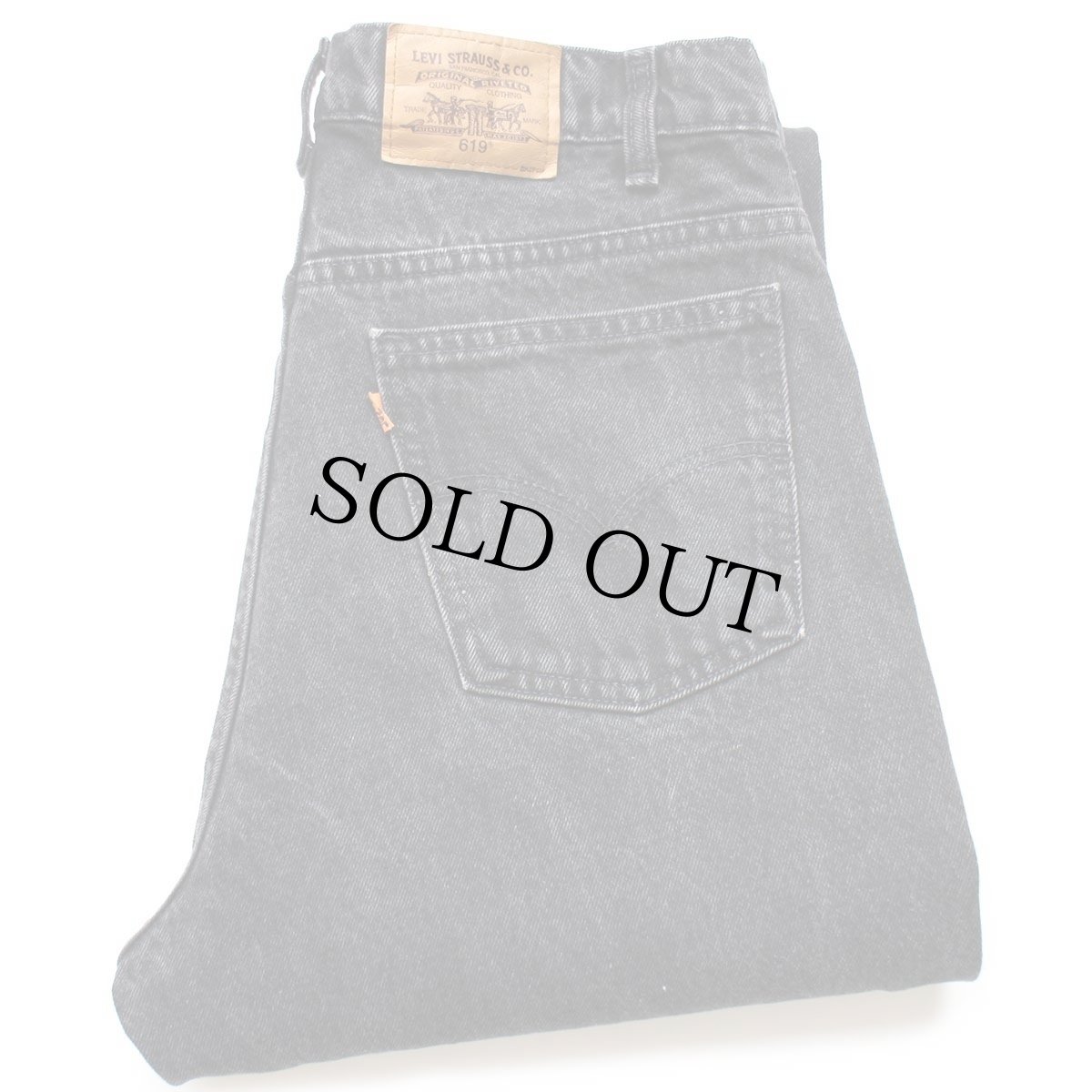画像1: 90s カナダ製 Levi'sリーバイス 619 ブラック デニムパンツ w34 L32★SDP2521 (1)