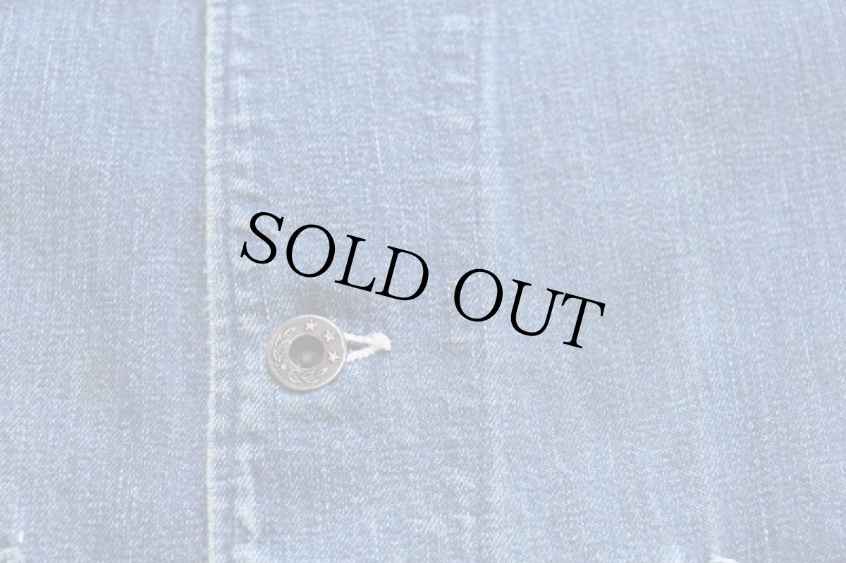 画像4: 40s UNKNOWN 大戦モデル 月桂樹ボタン インディゴ デニム カバーオール (4)