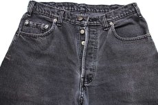 画像4: 90s カナダ製 Levi'sリーバイス 56414 ブラック デニムパンツ フェード w33★SDP2520 (4)