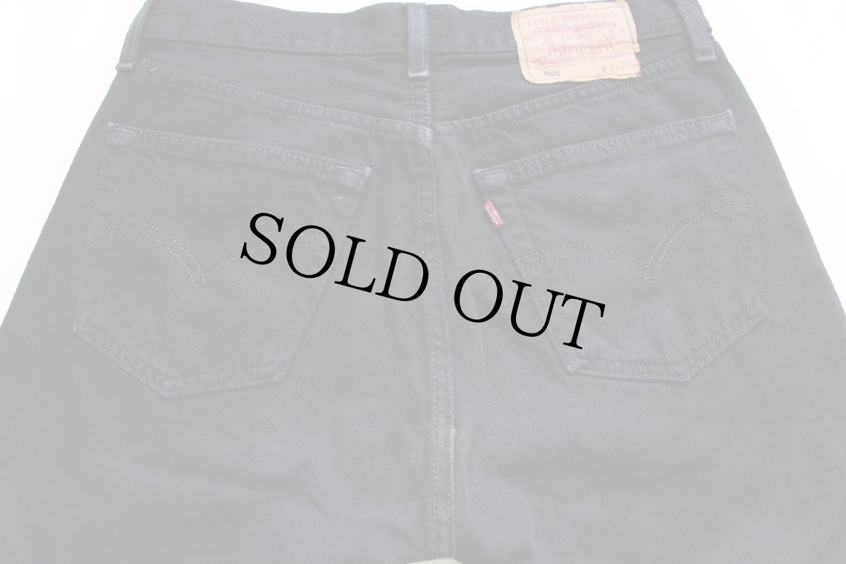 画像5: 90s 英国製 Levi'sリーバイス 501 後染め ブラック デニムパンツ w31 L32★SDP2486 ユーロ (5)