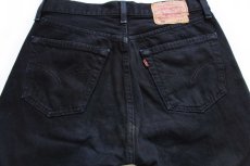 画像5: 90s 英国製 Levi'sリーバイス 501 後染め ブラック デニムパンツ w31 L32★SDP2486 ユーロ (5)