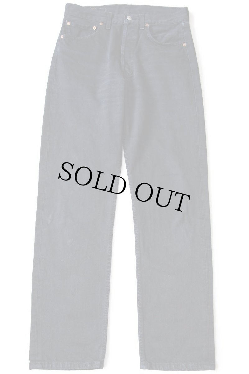 画像2: 90s 英国製 Levi'sリーバイス 501 後染め ブラック デニムパンツ w31 L32★SDP2486 ユーロ (2)