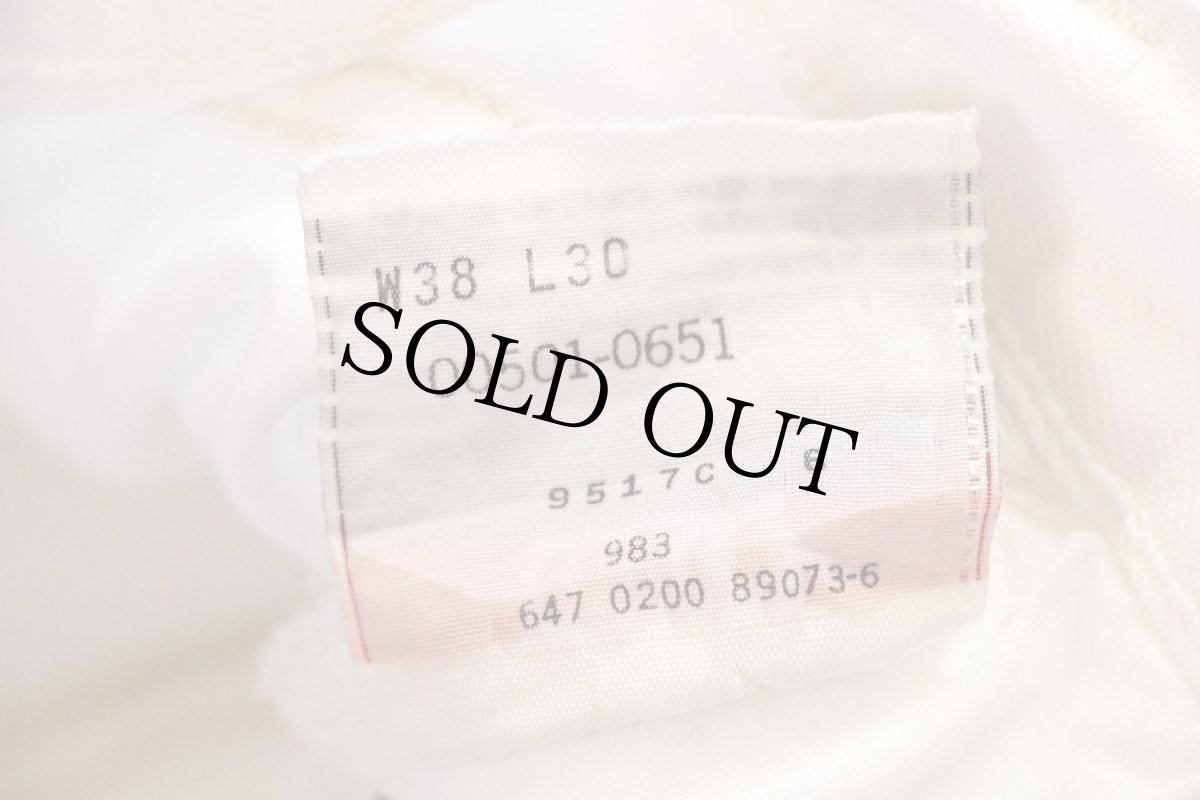 画像7: 00s メキシコ製 Levi'sリーバイス 501 ホワイト デニムパンツ w38 L30 (7)