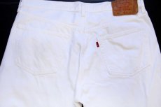 画像5: 00s メキシコ製 Levi'sリーバイス 501 ホワイト デニムパンツ w38 L30 (5)