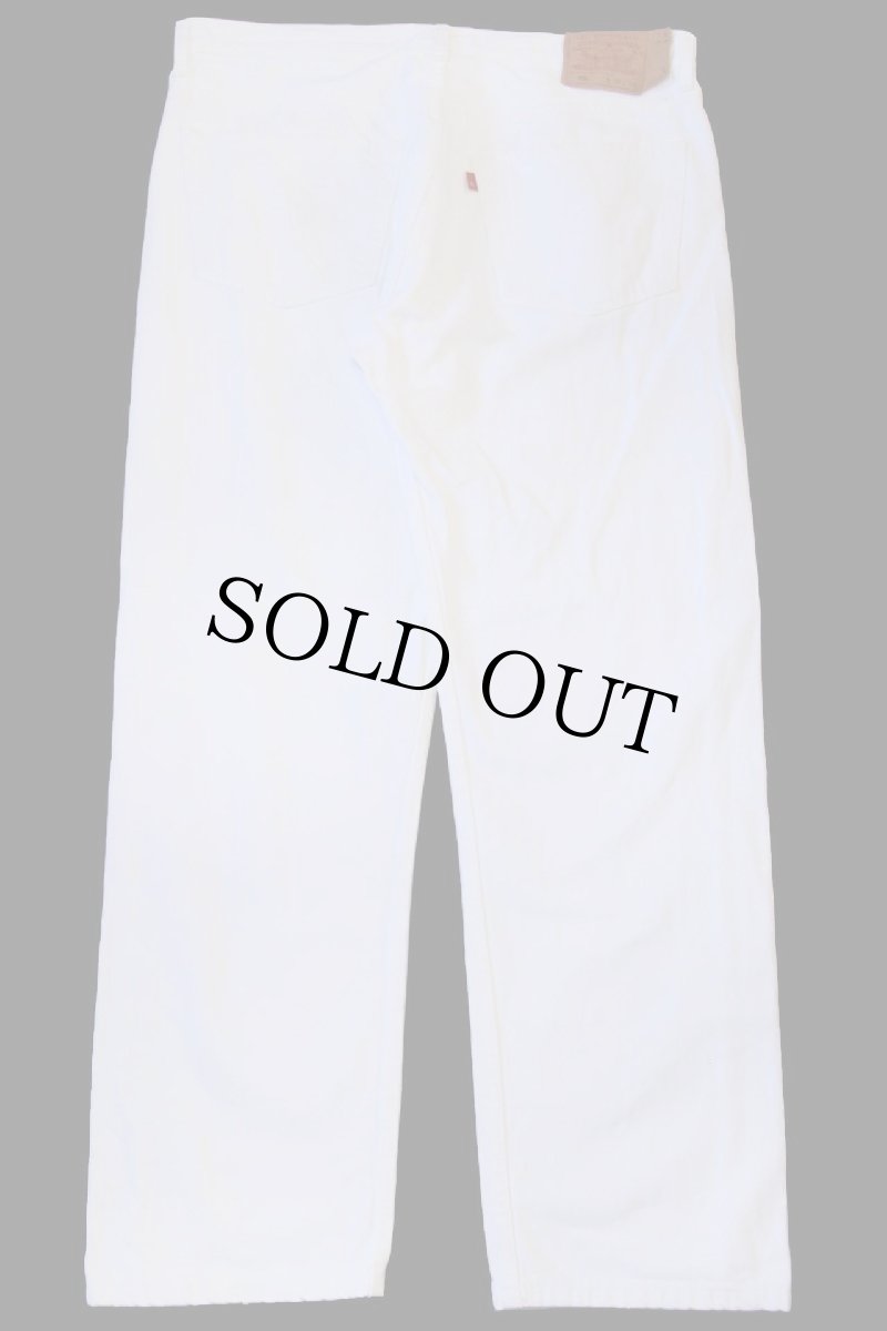 画像3: 00s メキシコ製 Levi'sリーバイス 501 ホワイト デニムパンツ w38 L30 (3)