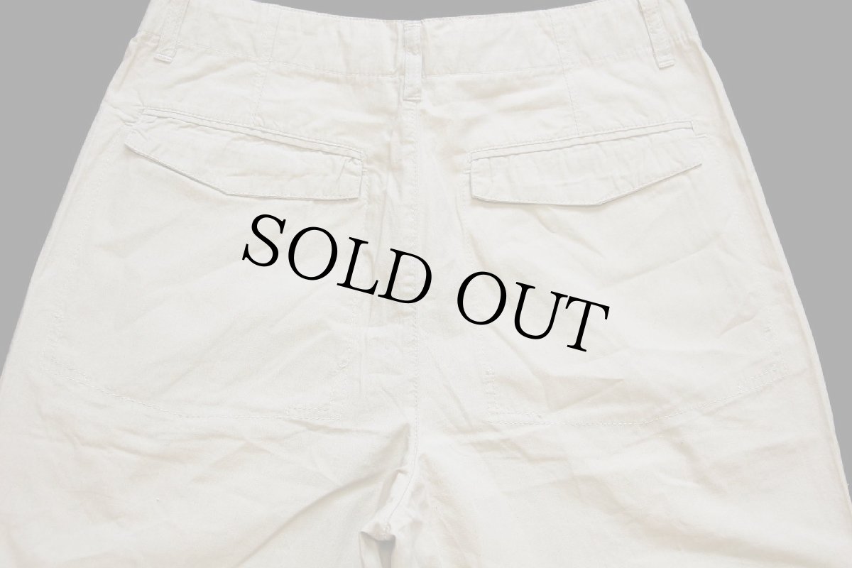 画像5: デッドストック★90s イタリア製 benettonベネトン コットンポプリン パンツ カーキ 48 (5)