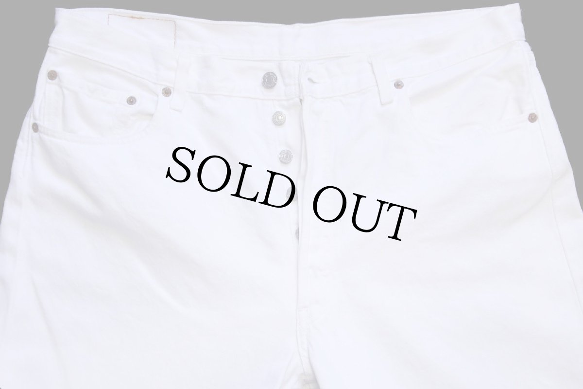 画像4: 00s メキシコ製 Levi'sリーバイス 501 ホワイト デニムパンツ w38 L30 (4)