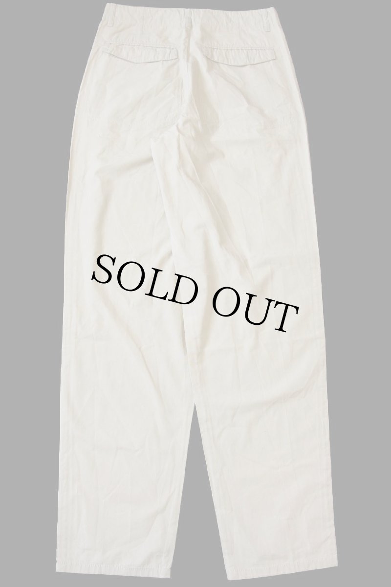 画像3: デッドストック★90s イタリア製 benettonベネトン コットンポプリン パンツ カーキ 48 (3)