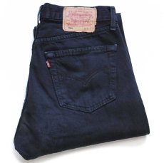 画像1: 90s 英国製 Levi'sリーバイス 501 後染め ブラック デニムパンツ w31 L32★SDP2486 ユーロ (1)