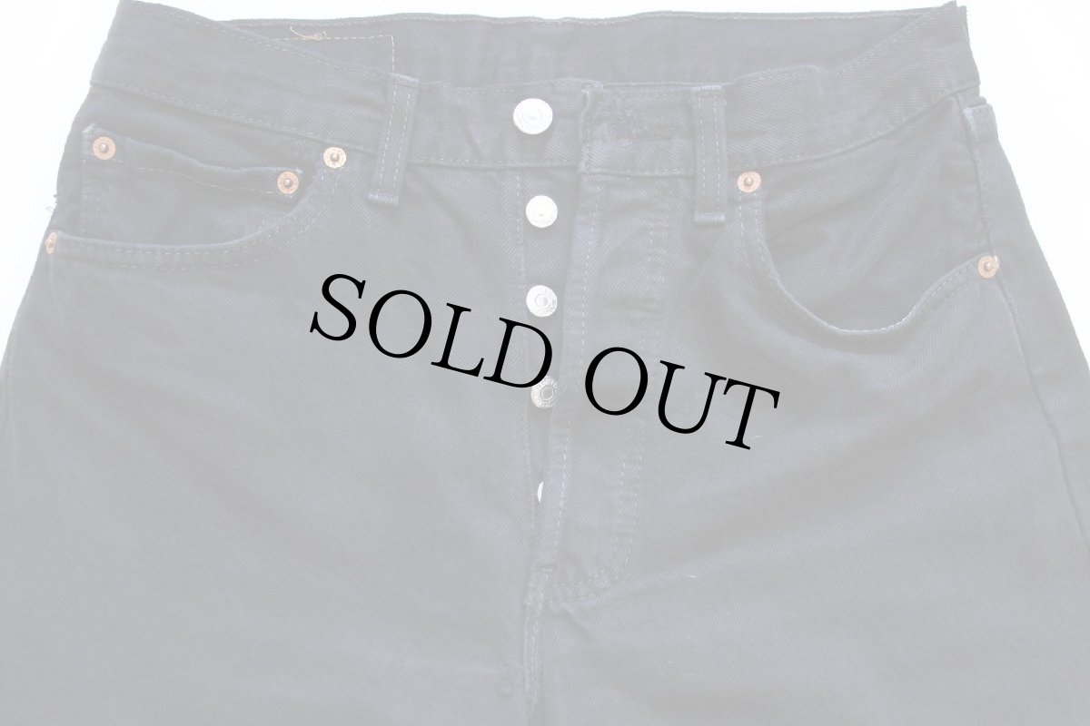 画像4: 90s 英国製 Levi'sリーバイス 501 後染め ブラック デニムパンツ w31 L32★SDP2486 ユーロ (4)