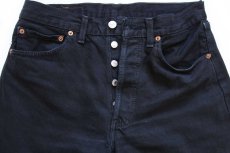 画像4: 90s 英国製 Levi'sリーバイス 501 後染め ブラック デニムパンツ w31 L32★SDP2486 ユーロ (4)