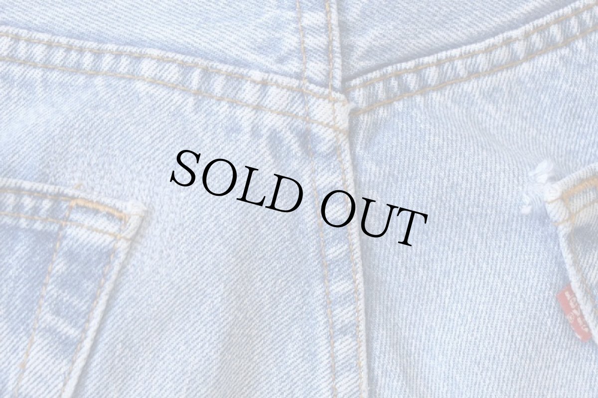 画像8: 80s USA製 Levi'sリーバイス 501 ダメージ デニムパンツ w34 L34 (8)