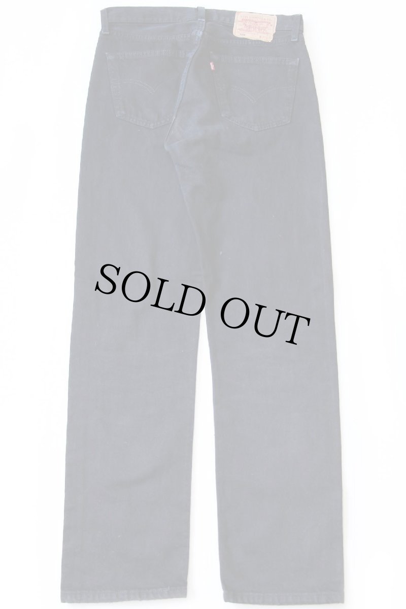 画像3: 90s 英国製 Levi'sリーバイス 501 後染め ブラック デニムパンツ w31 L32★SDP2486 ユーロ (3)