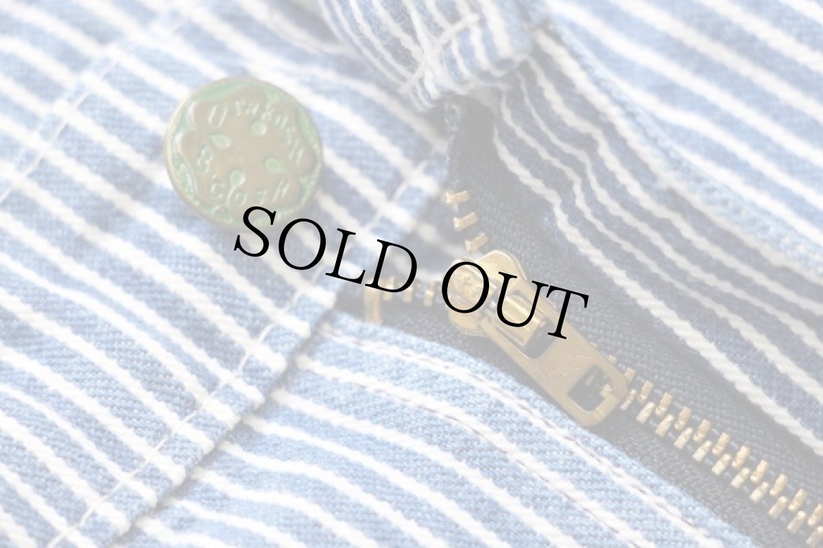 画像7: 90s USA製 OSHKOSH B'GOSH ヒッコリー ストライプ コットン ペインターパンツ w31 (7)