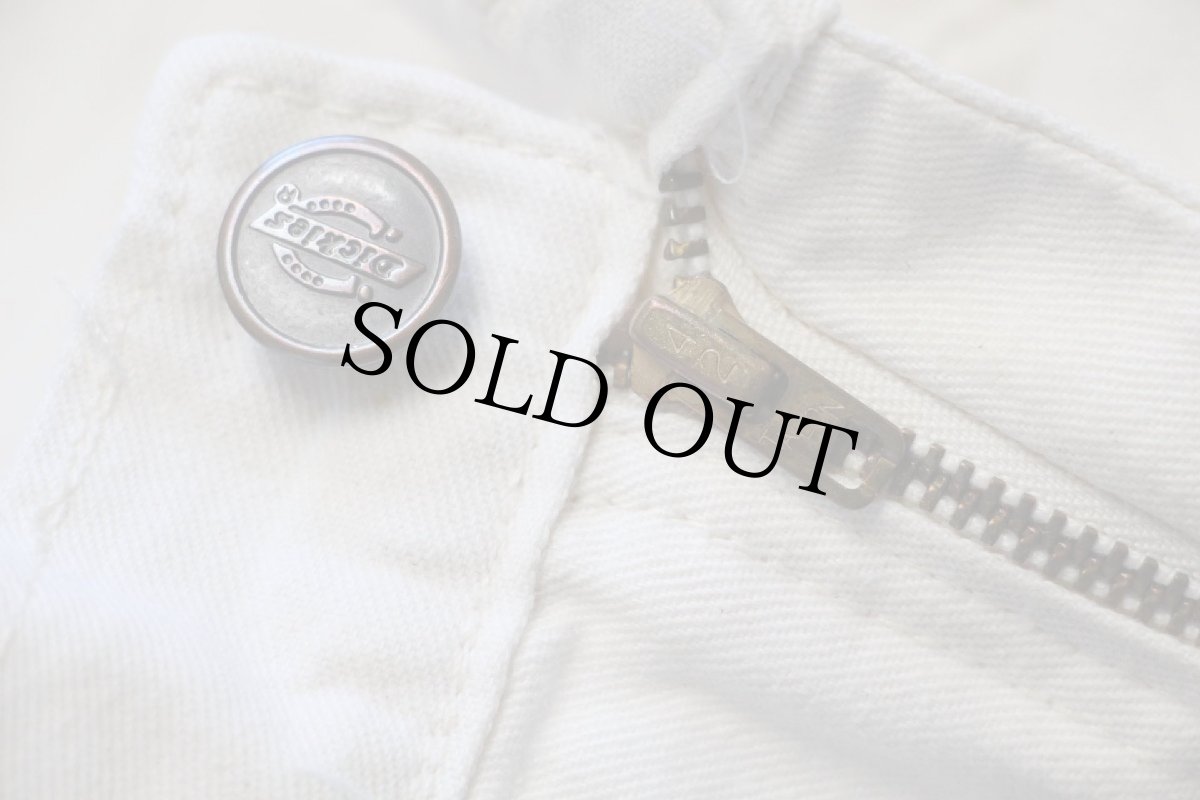 画像7: 80s Dickiesディッキーズ ペンキ飛び コットン ペインターパンツ 生成り w40 (7)