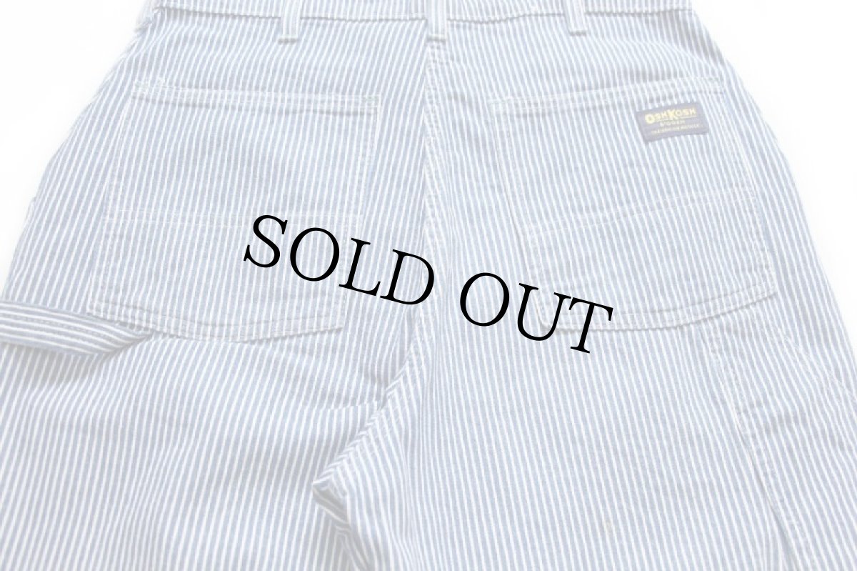 画像5: 90s USA製 OSHKOSH B'GOSH ヒッコリー ストライプ コットン ペインターパンツ w31 (5)