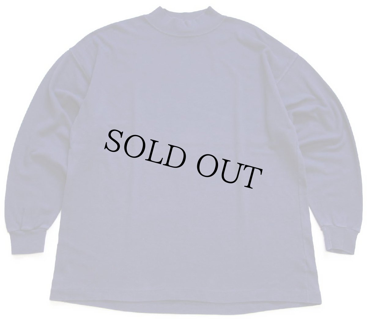 画像2: 90s USA製 Cross Creek モックネック コットン 長袖Tシャツ ナス紺 XL (2)