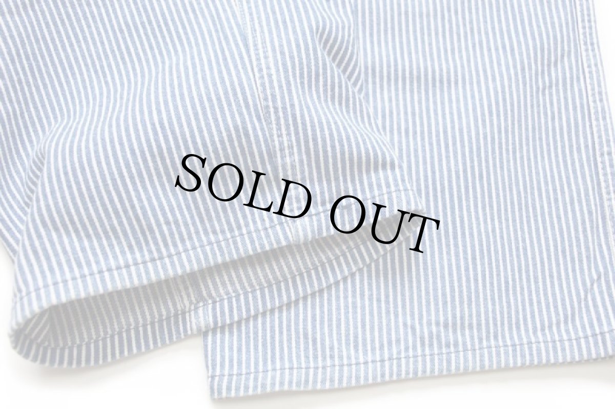 画像8: 90s USA製 OSHKOSH B'GOSH ヒッコリー ストライプ コットン ペインターパンツ w31 (8)