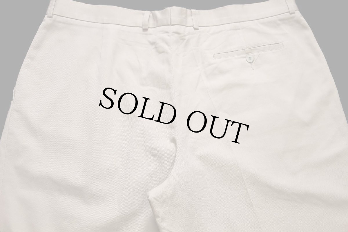 画像5: 80s フランス製 CHEMISE LACOSTE ラコステ LOISIRS ツータック スラックス パンツ カーキ 50 (5)