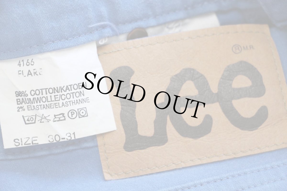 画像6: Leeリー FLARE ストレッチ フレア パンツ スカイブルー 30-31★ユーロ (6)