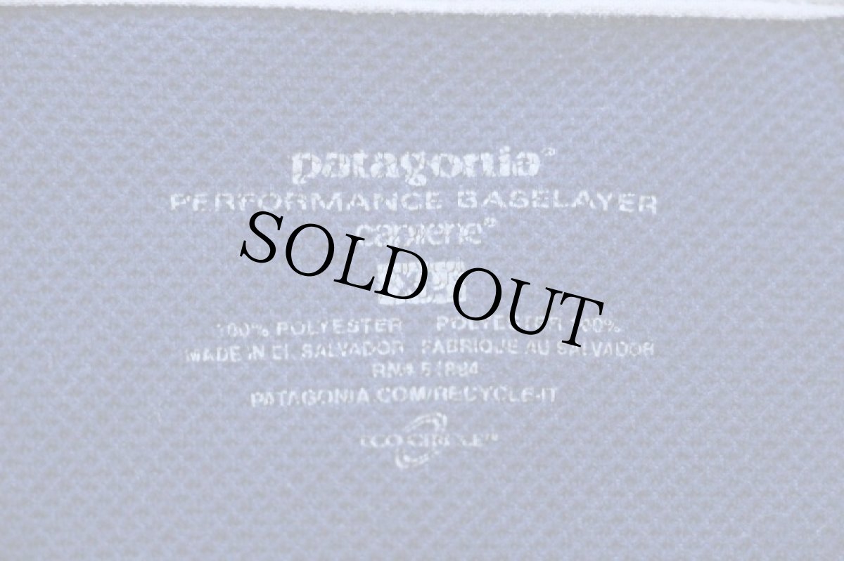 画像4: 00s patagoniaパタゴニア CAPILENEキャプリーン ハイネック ハーフジップ アンダーシャツ 紺 XL (4)