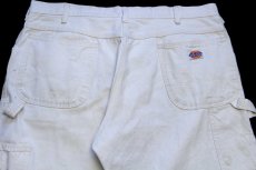 画像5: 80s Dickiesディッキーズ ペンキ飛び コットン ペインターパンツ 生成り w40 (5)