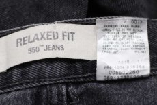 画像7: 00s Levi'sリーバイス 550 ペンキ飛び ブラック デニムパンツ w34 L29★SDP2589 (7)