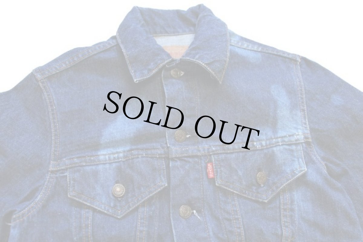画像3: 70s USA製 Levi'sリーバイス 70505 サンダーバード刺繍 ブリーチ デニムジャケット 38 (3)