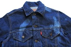 画像3: 70s USA製 Levi'sリーバイス 70505 サンダーバード刺繍 ブリーチ デニムジャケット 38 (3)