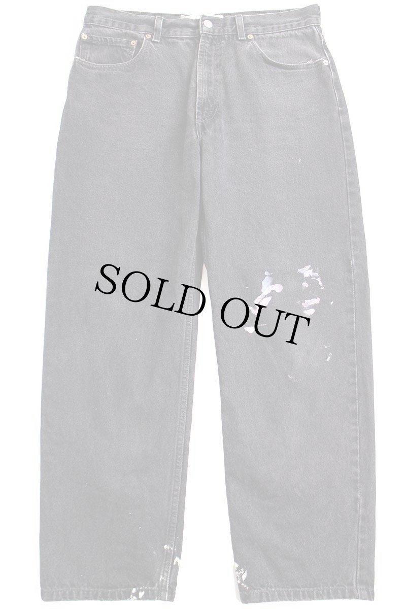 画像2: 00s Levi'sリーバイス 550 ペンキ飛び ブラック デニムパンツ w34 L29★SDP2589 (2)