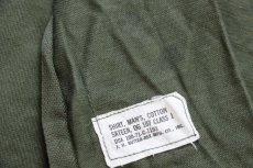 画像5: 70s 米軍 U.S.ARMY コットンサテン ユーティリティシャツ オリーブグリーン 15.5★I (5)