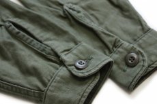 画像6: 60s 米軍 U.S.ARMY コットンサテン ユーティリティシャツ オリーブグリーン 15.5 (6)