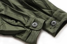 画像6: デッドストック★60s 米軍 U.S.ARMY コットンサテン ユーティリティシャツ オリーブグリーン 14.5 (6)
