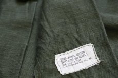 画像5: 70s 米軍 U.S.ARMY コットンサテン ユーティリティシャツ オリーブグリーン 15.5★J (5)