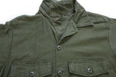 画像3: 70s 米軍 U.S.ARMY コットンサテン ユーティリティシャツ オリーブグリーン 15.5 (3)