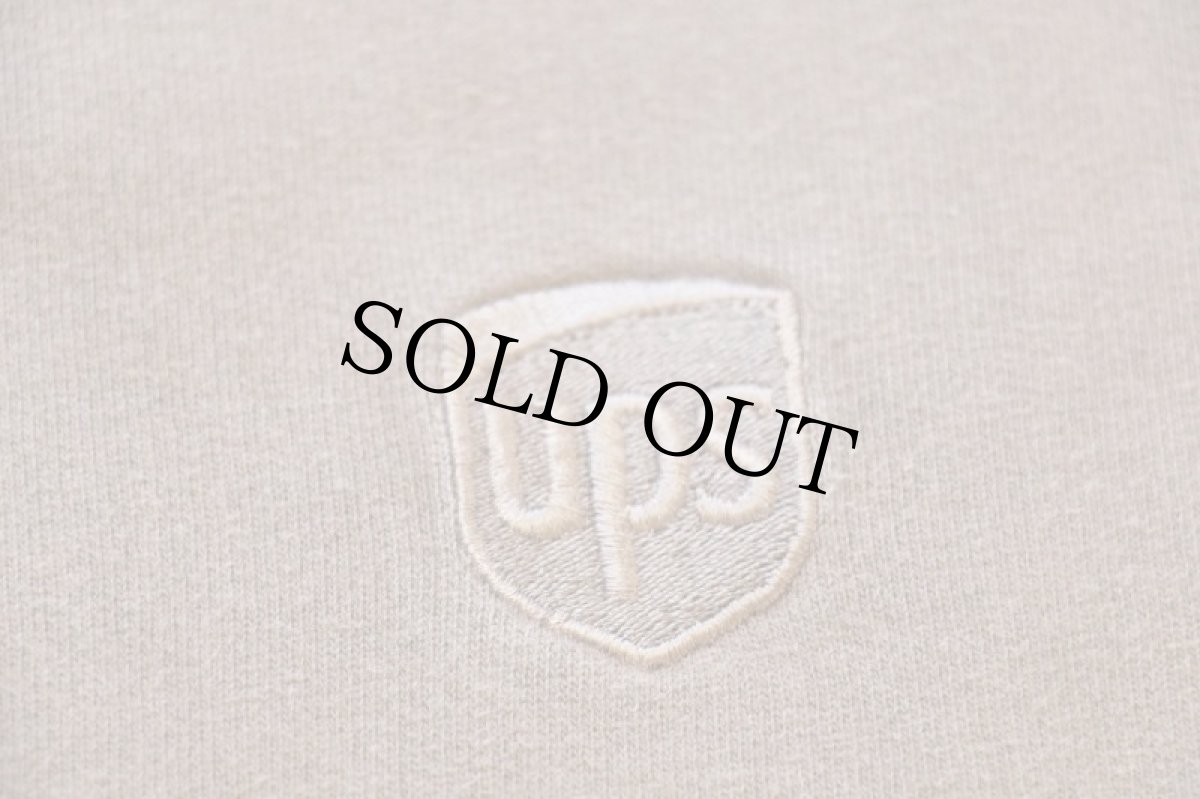 画像5: UPS ワンポイント ロゴ刺繍 コットン スウェットパーカー ブラウン フェード XL (5)