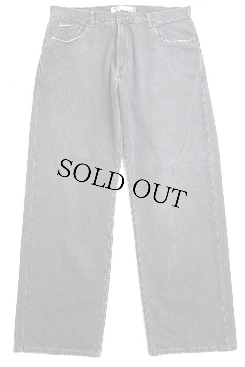 画像2: 00s Levi'sリーバイス 569 先染め ブラック デニムパンツ フェード w36 L32★SDP2585 (2)