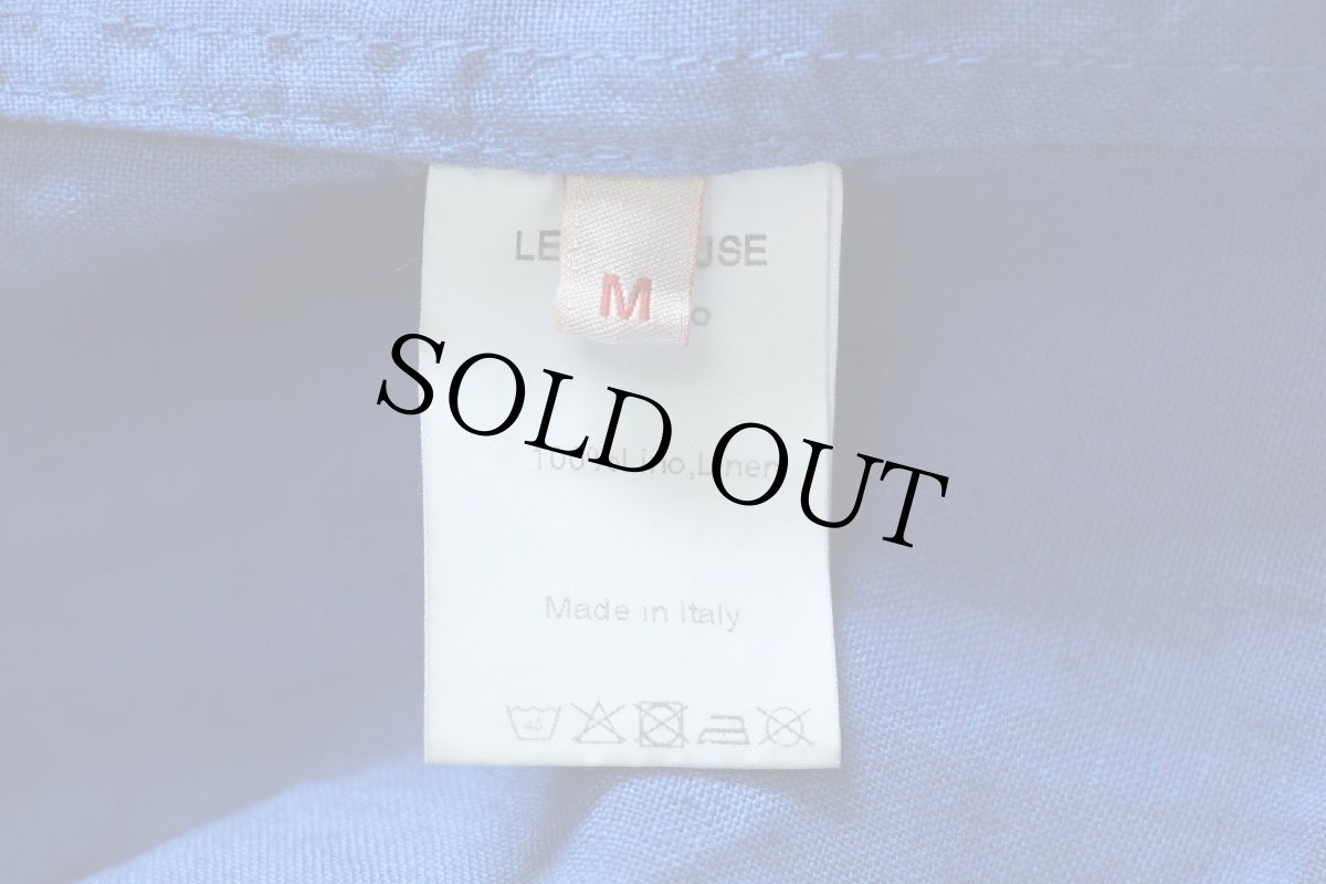 画像5: イタリア製 Le Sirenuse 無地 2つボタン リネン テーラードジャケット 青 M★ブレザー (5)