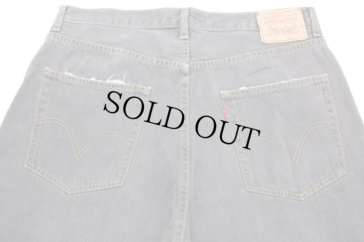 画像5: 00s Levi'sリーバイス 569 先染め ブラック デニムパンツ フェード w36 L32★SDP2585 (5)