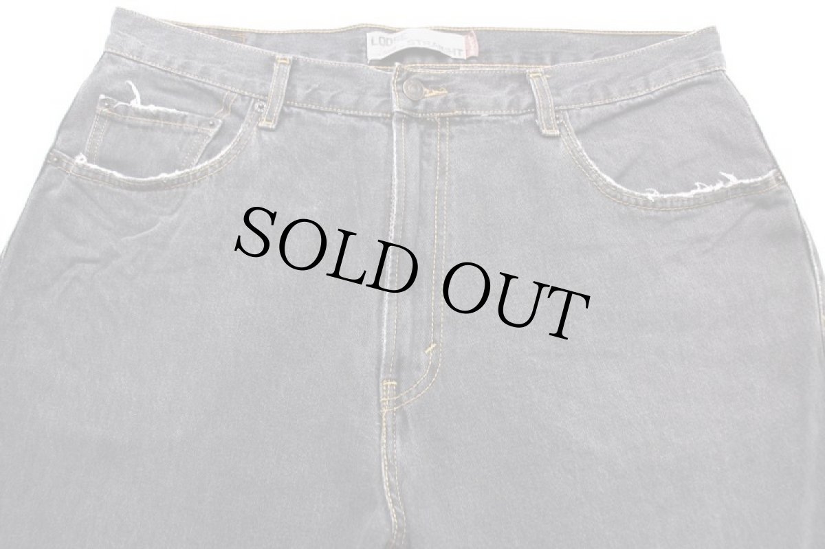 画像4: 00s Levi'sリーバイス 569 先染め ブラック デニムパンツ フェード w36 L32★SDP2585 (4)