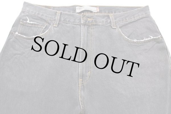 00s Levi'sリーバイス 569 先染め ブラック デニムパンツ フェード w36
