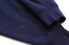 画像7: 70s TULTEX 無地 スウェットパーカー ナス紺 M★フーディー ブランク (7)