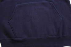 画像5: 70s TULTEX 無地 スウェットパーカー ナス紺 M★フーディー ブランク (5)