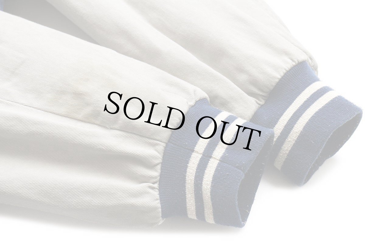 画像9: 90s A&R TRANSPORT コンボイ トラック 刺繍 ツートン コットン×デニムスタジャン XL (9)