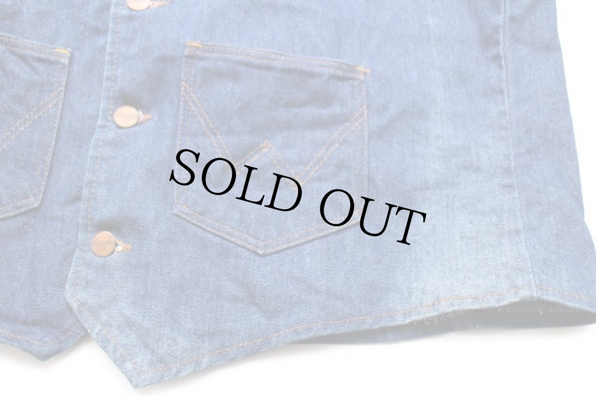 画像5: 70s USA製 Wranglerラングラー VU301NV デニムベスト L (5)