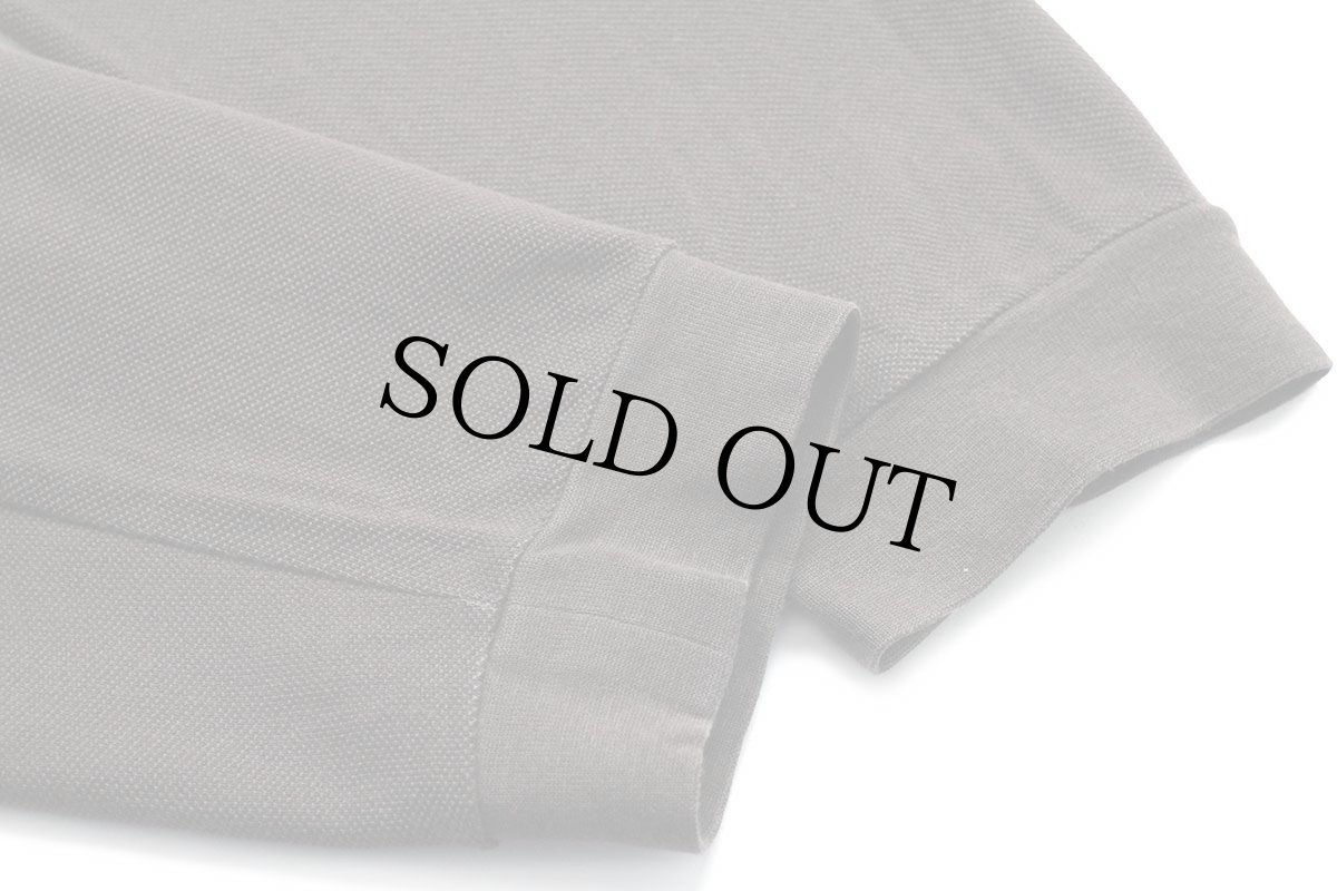 画像6: 90s LACOSTEラコステ ワンポイント コットン 鹿の子 長袖ポロシャツ 焦げ茶 6★83 (6)