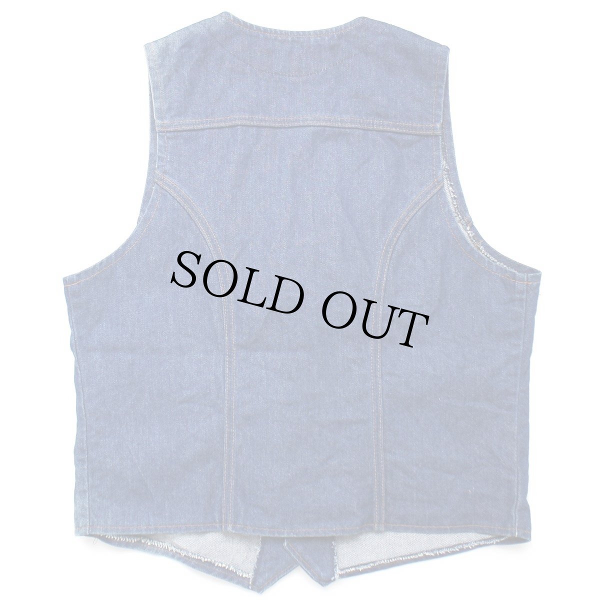 画像2: 70s USA製 Wranglerラングラー VU301NV デニムベスト L (2)